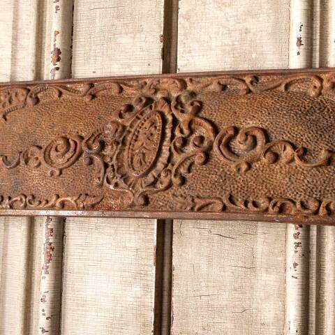 #50099 25x31 Antique Cast Iron Fireplace Surround image 4