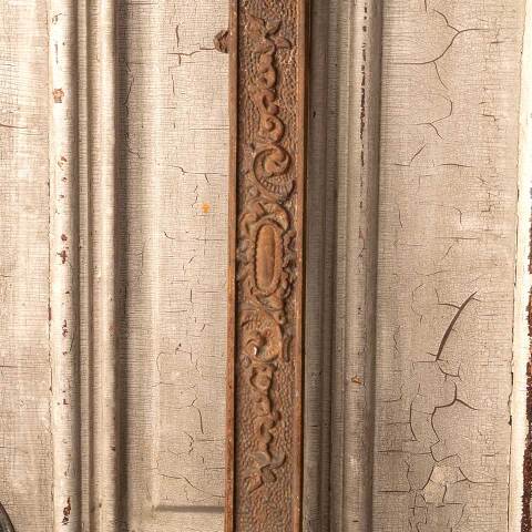 #50099 25x31 Antique Cast Iron Fireplace Surround image 6