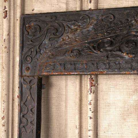 #50100 25x30 Antique Cast Iron Fireplace Surround image 2