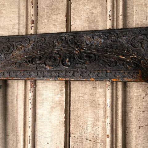 #50100 25x30 Antique Cast Iron Fireplace Surround image 4