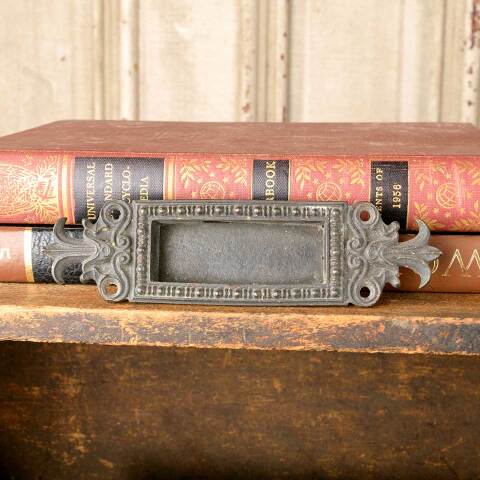 #50105 Antique Ornate Bronze Window Sash Lift image 2