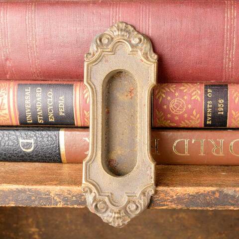 #50106 Antique Ornate Cast Iron Window Sash Lift image 5