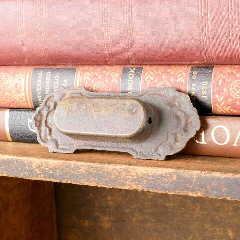 #50106 Antique Ornate Cast Iron Window Sash Lift image 6