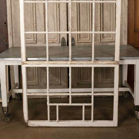 #50158 Antique Arched Divided Lite Wood Window image 3