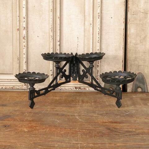 #50190 Cast Iron Wall Mount Oil Lamp Sconce image 5