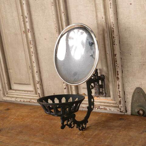 #50191 Cast Iron Wall Mount Oil Lamp Sconce image 3