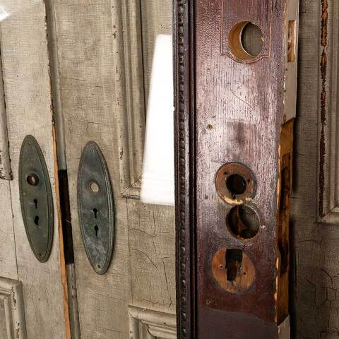 #50229 36x82 Antique Full View Oak Entry Door image 4