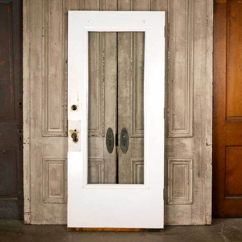 #50229 36x82 Antique Full View Oak Entry Door image 6