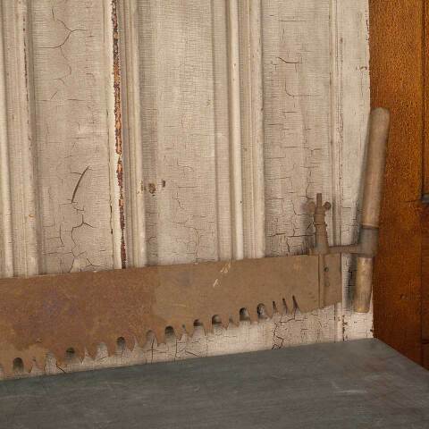 #50231 Antique 2 Man Lumberjack Crosscut Saw image 2