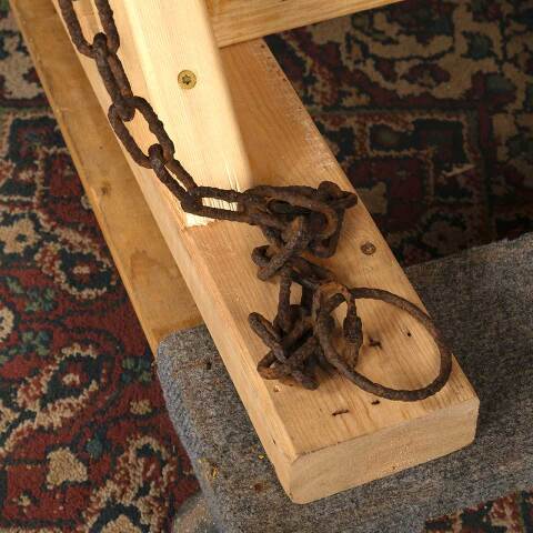 #50232 Antique Cast Iron Farmhouse Bell & Yoke image 4