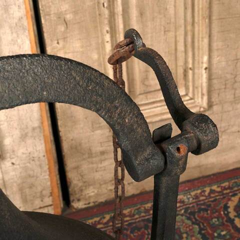 #50232 Antique Cast Iron Farmhouse Bell & Yoke image 8