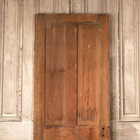 #50233 30x77 Antique 4 Panel Wood Interior Door image 5