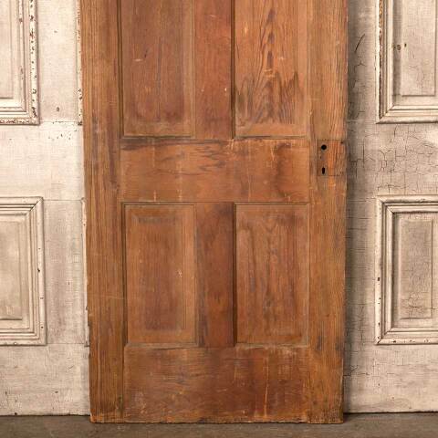 #50233 30x77 Antique 4 Panel Wood Interior Door image 6