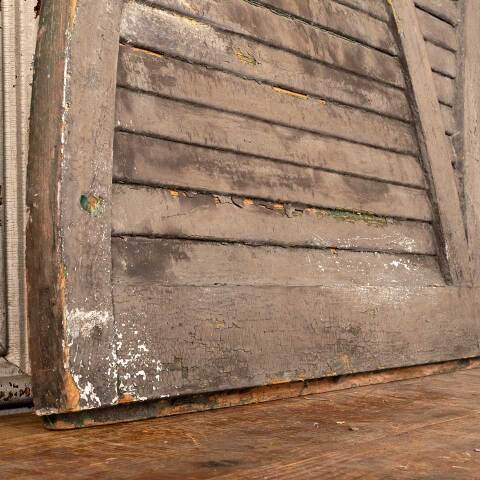 #50237 Antique Pointed Arch Louvered Wood Vent image 7