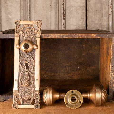 #50274 Antique Bronze Entry Door Hardware Set image 6