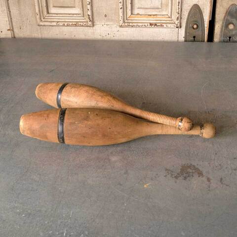 #50292 Antique Turned Wood Exercise Pins image 5