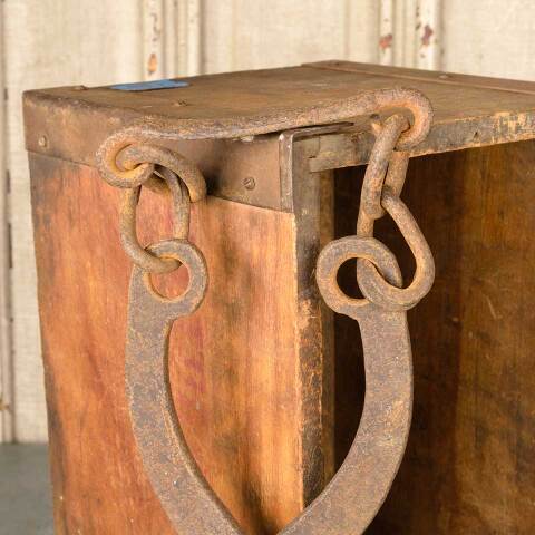 #50301 Antique Iron Ice Box Refrigerator Ice Tongs image 4