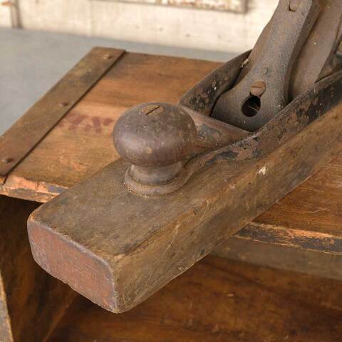 #50314 Antique Carpenter's Wood Block Plane image 2