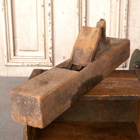#50319 Antique Large Carpenter's Wood Block Plane image 4