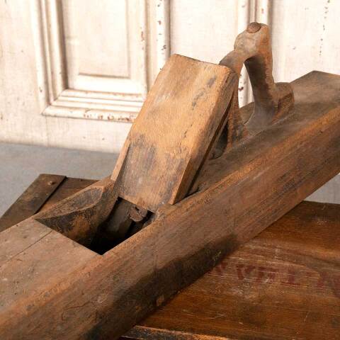 #50319 Antique Large Carpenter's Wood Block Plane image 5