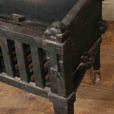 #50336 Salvaged Cast Iron Fireplace Log Holder image 7