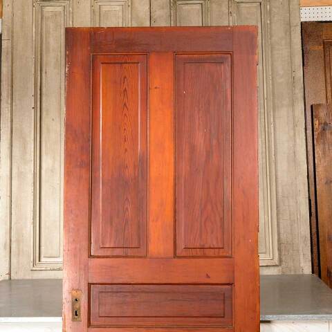 #50342 34x84 Antique 5 Panel Pine Interior Door image 2