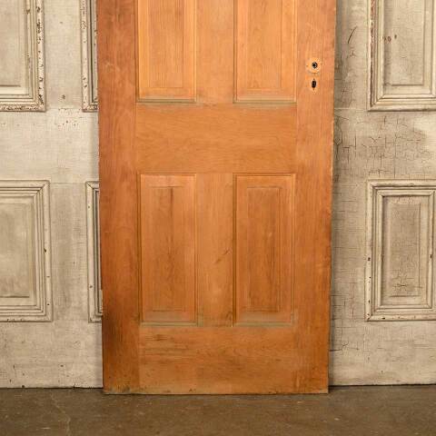 #50349 28x76 Antique 4 Panel Pine Interior Door image 3