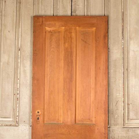 #50350 28x76 Antique 4 Panel Pine Interior Door image 5