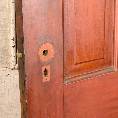 #50351 28x76 Antique 4 Panel Pine Interior Door image 7