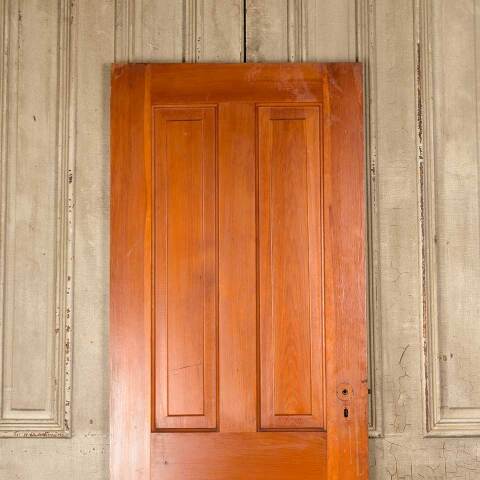 #50354 28x76 Antique 4 Panel Pine Interior Door image 2
