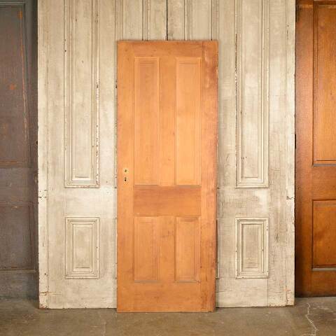 #50354 28x76 Antique 4 Panel Pine Interior Door image 4