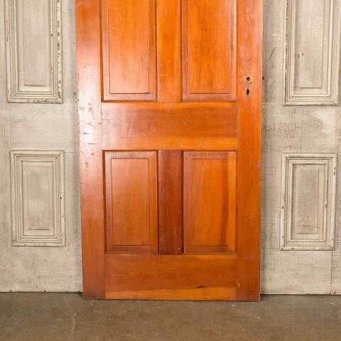 #50358 32x80 Antique 4 Panel Pine Interior Door image 3