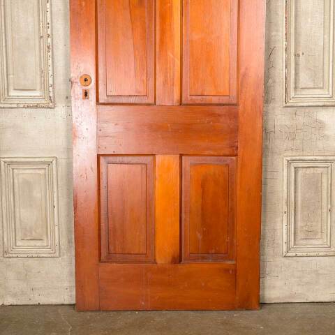 #50358 32x80 Antique 4 Panel Pine Interior Door image 6