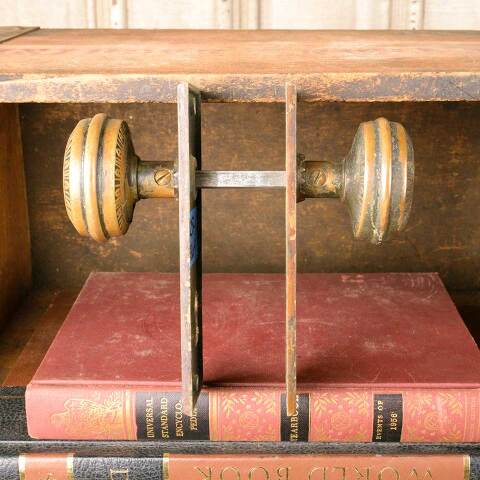 #50364 Antique Ornate Brass Door Hardware Set image 3