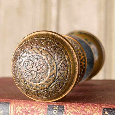 #50365 Antique Brass Reading Door Hardware Set image 8