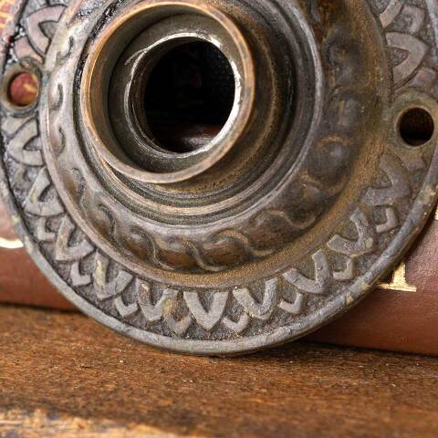 #50368 Antique Bronze Doorknob Rosette Hardware image 3