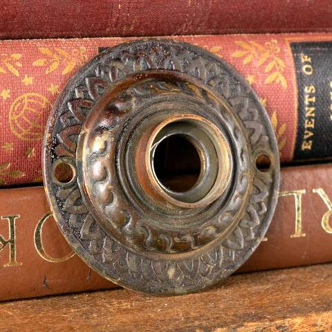 #50368 Antique Bronze Doorknob Rosette Hardware image 4