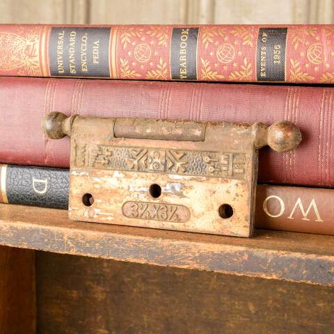 #50369 3 1/2" Antique Ornate Cast Iron Door Hinge image 4