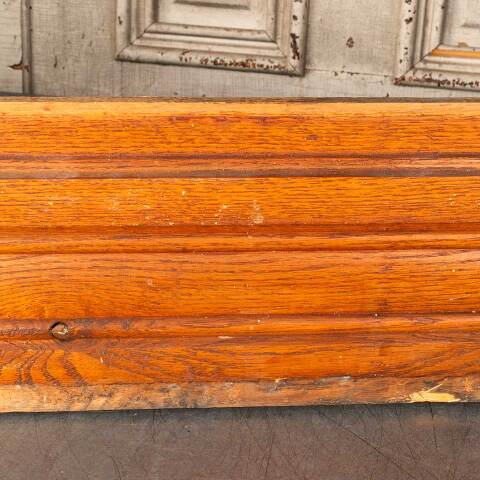 #50379 Salvaged Antique Oak Baseboard Trim image 2