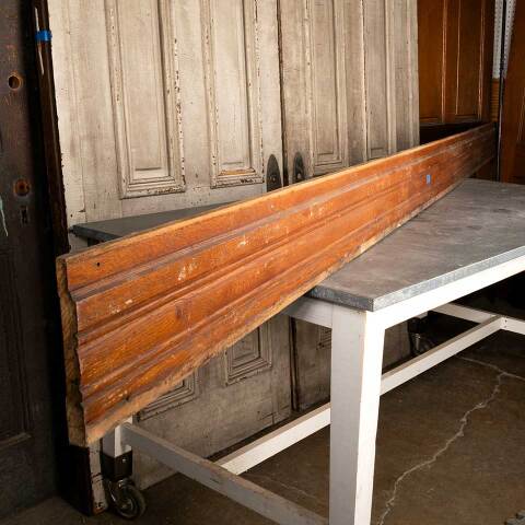 #50379 Salvaged Antique Oak Baseboard Trim image 3