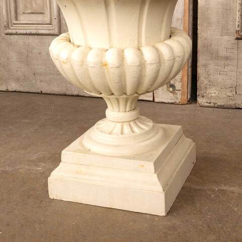 #50395 Antique Cast Iron Garden Urn Planter image 2