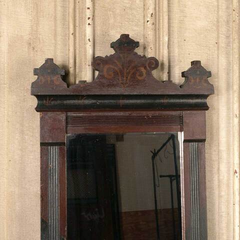 #50401 Antique Victorian Wall Mirror in Wood Frame image 2