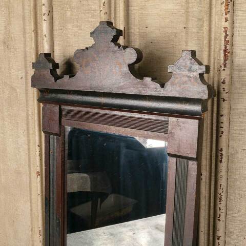 #50401 Antique Victorian Wall Mirror in Wood Frame image 4