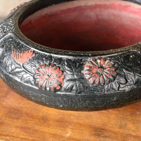 #50402 Japanese Ceramic Bowl with Floral Motif image 2