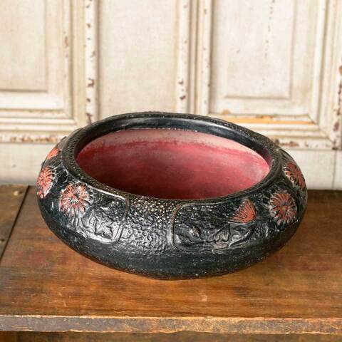 #50402 Japanese Ceramic Bowl with Floral Motif image 3