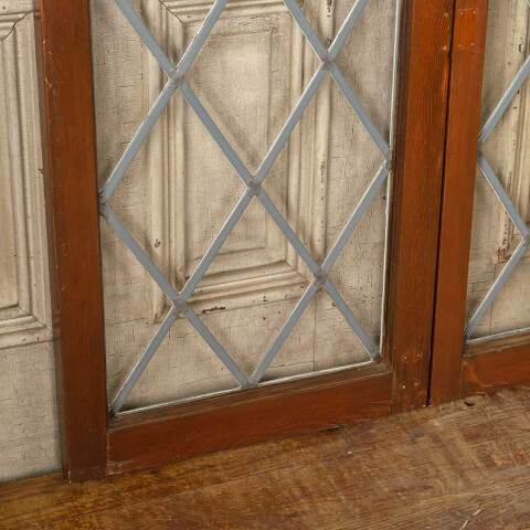 #50408 Antique Leaded Glass Casement Windows image 4