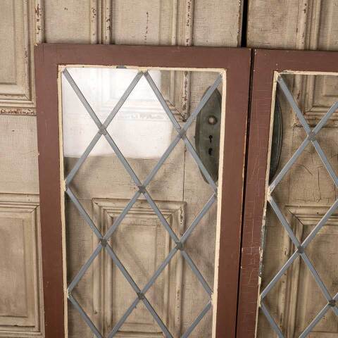 #50409 Antique Leaded Glass Casement Windows image 7