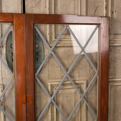 #50409 Antique Leaded Glass Casement Windows image 4