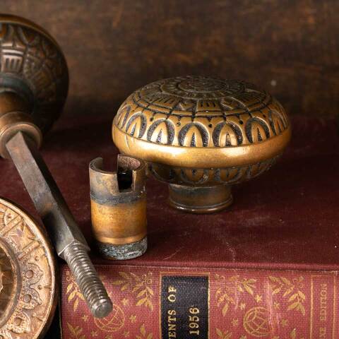 #50439 Antique Victorian Doorknob Hardware Set image 7