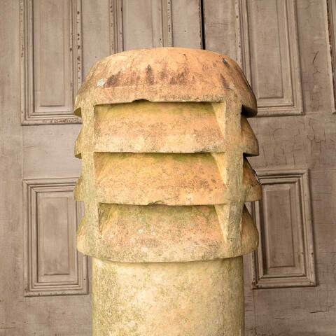 #50490 Salvaged Antique Terra Cotta Chimney Pot image 6